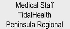 TidalHealth Medical Staff
